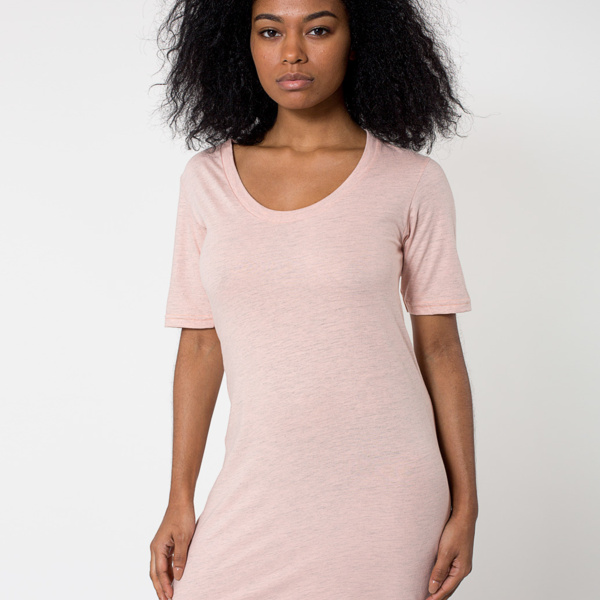 RSA2314 Fine Jersey S/S Crew Neck T-Shirt Dress Thumbnail