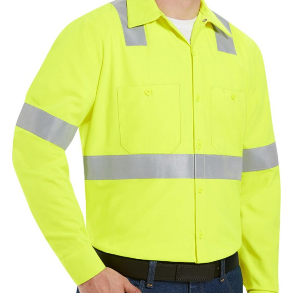 Men's Tall High Visibility Work Shirt Thumbnail